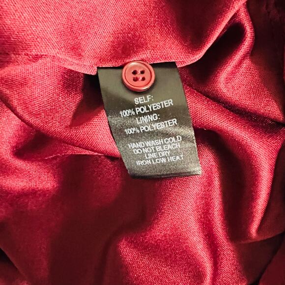 Lulus Better Than Ever Flounce Sleeve Shift Dress Size S Small NEW Wine Red - Picture 5 of 9